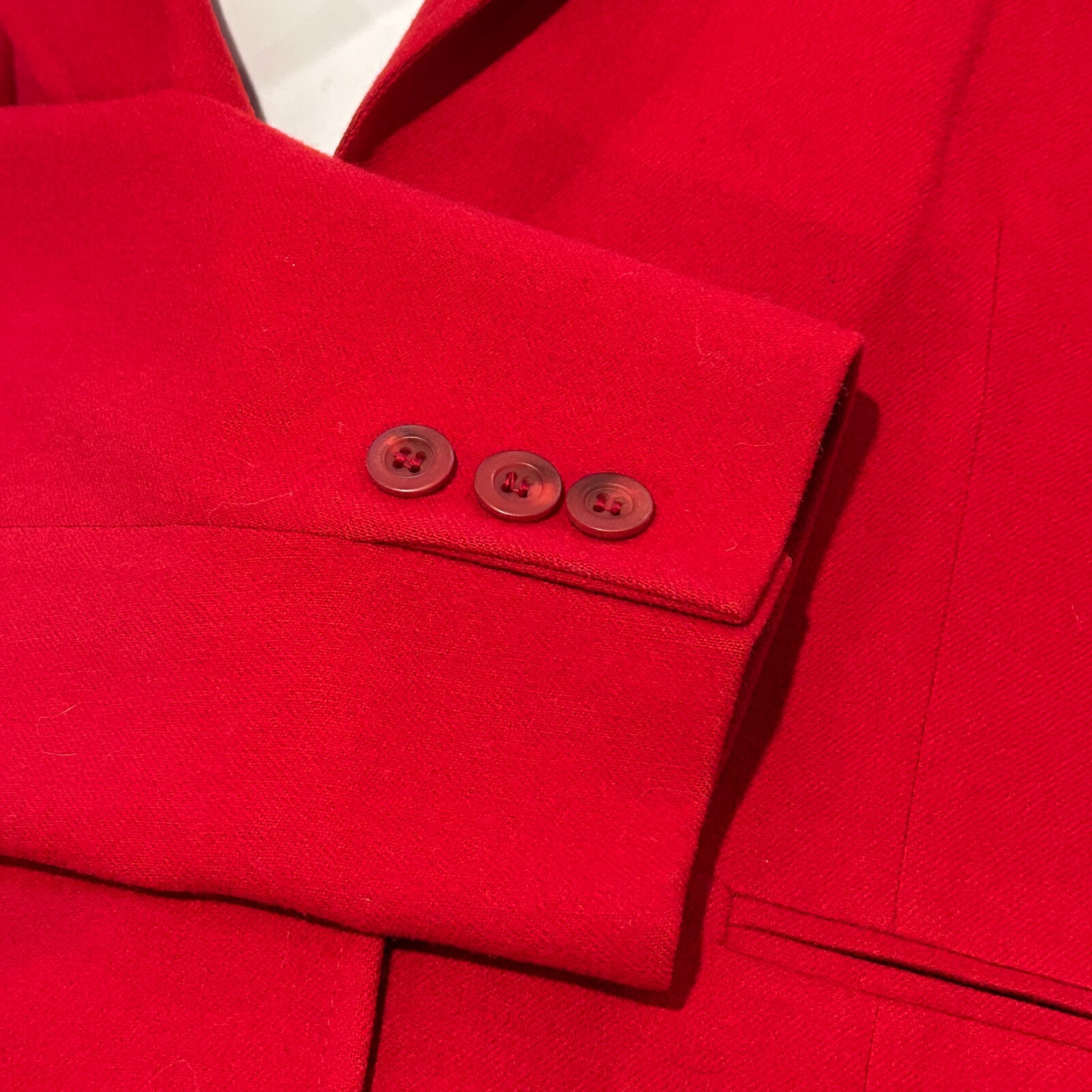 Pendleton True Red One Button Classic Wool Blazer Size Medium USA Made