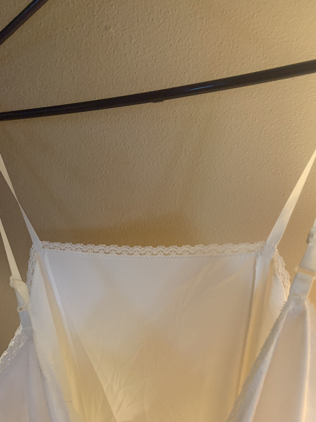 Vintage J C Penney Vintage Full Slip With Lace Around Top Dacron Polyester
