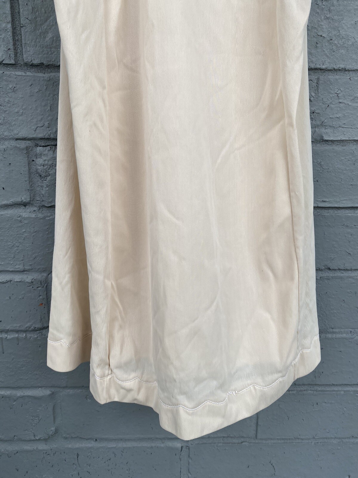 Vintage Sears The doesnt Slip, Slip Sheer Nightgown Fortrel Polyester 34 Short