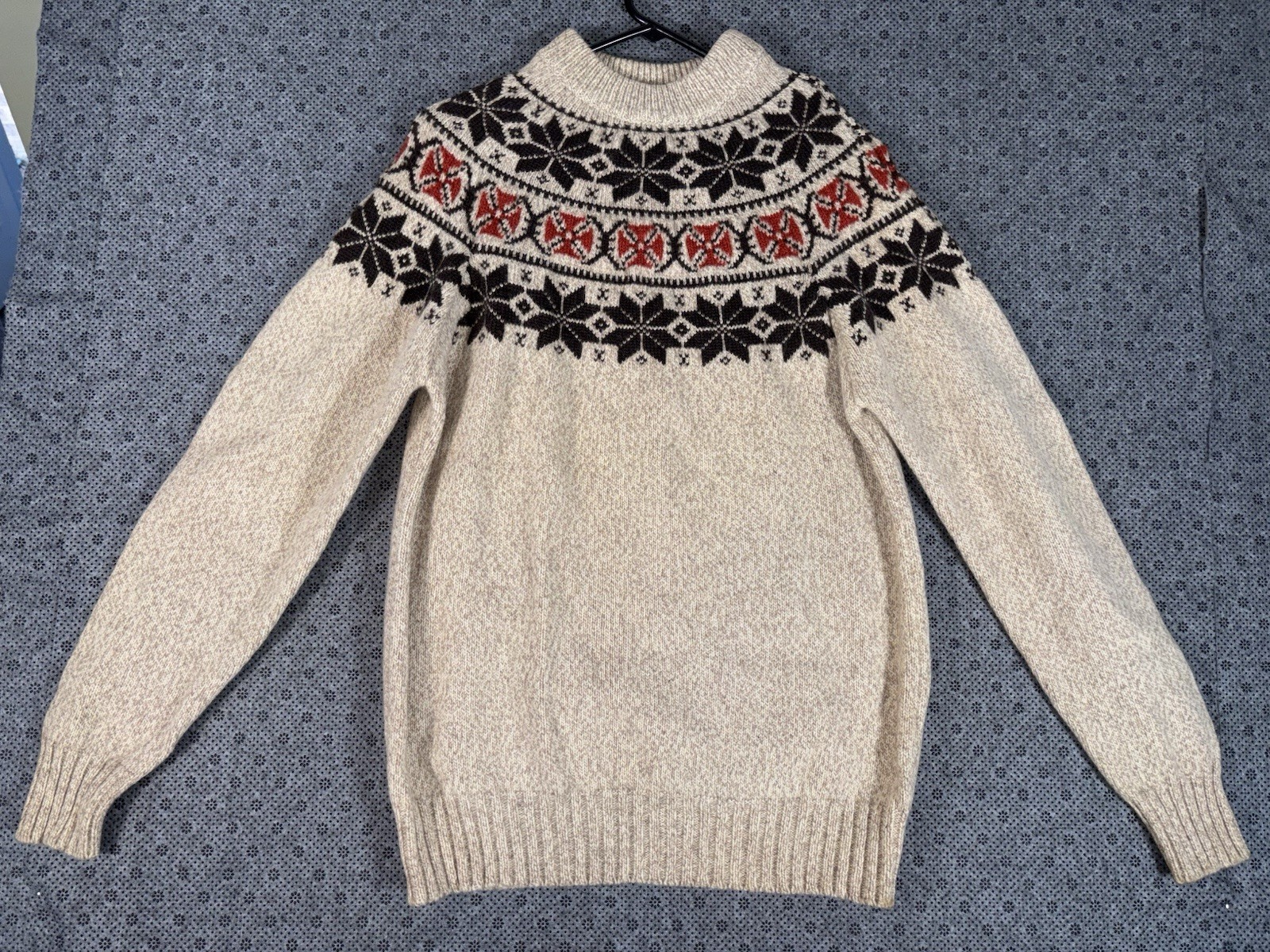 Vintage 1960’s Woolrich Fair Isle Sweater Wool Blend Pullover Multicolor Size XL