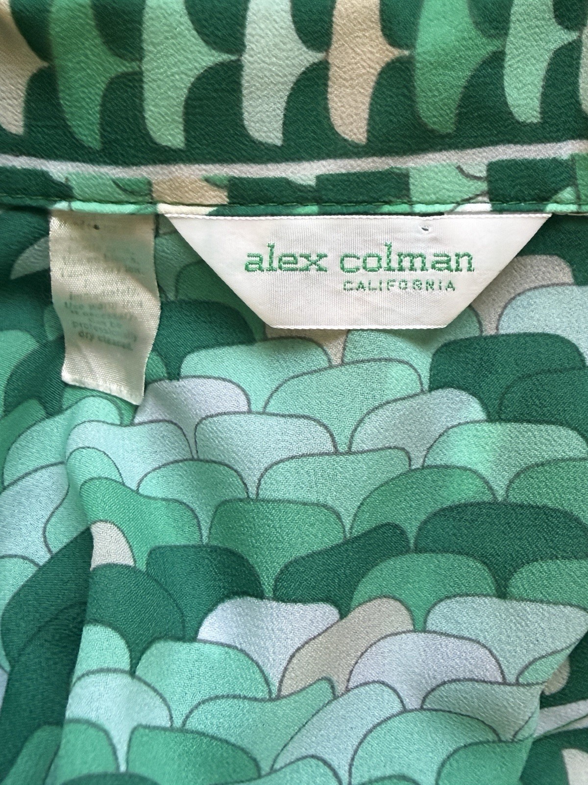 4 Vintage 1970s Alex Colman Act III Button Front Blouses Shirts Small/Medium