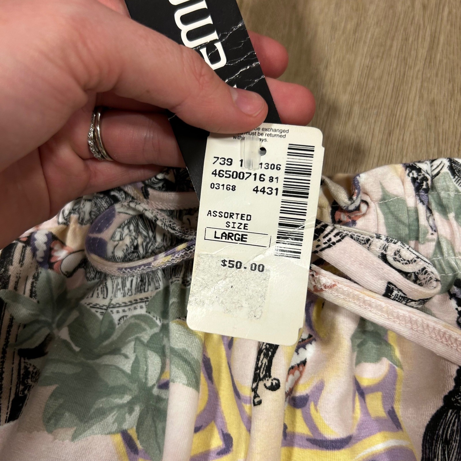 Vintage Baroque Architectural Maximalist Print Shorts Saks Fifth Avenue M/L