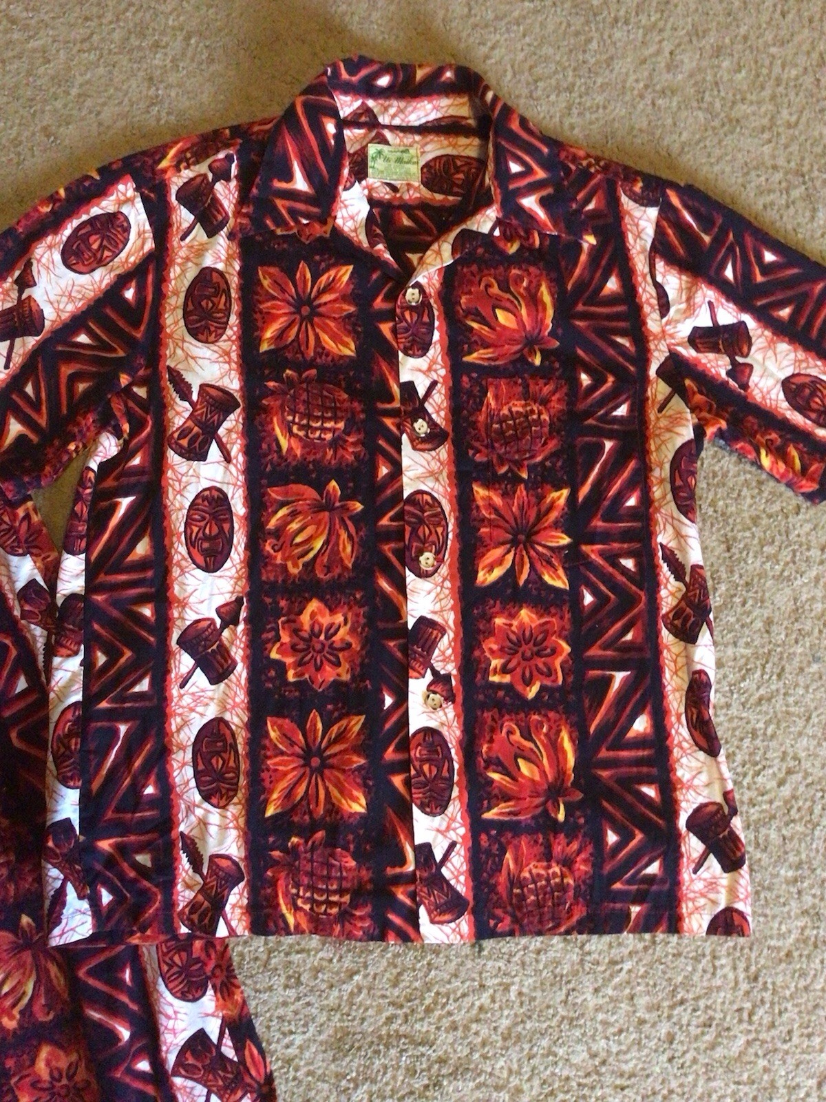 Vintage 60s Ui Makai Hawaiian Honeymoon Set Dress & Men’s Shirt