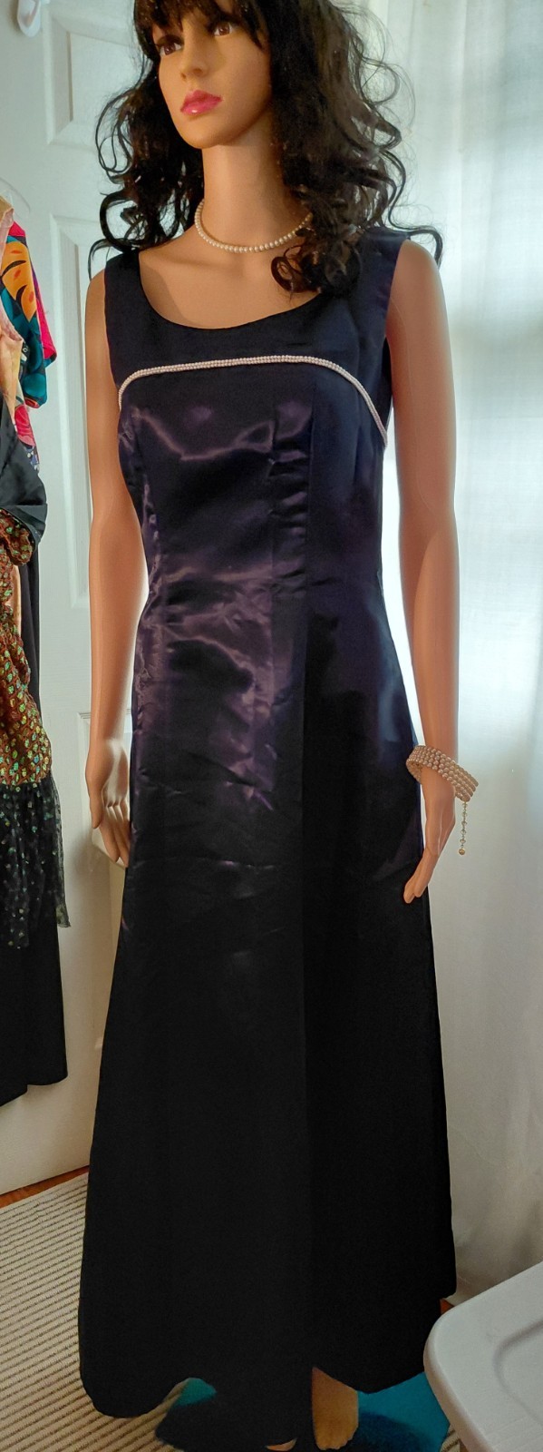 Vtg 1980’s Jordan Navy Blue Prom/ Party Dress Size 5/6