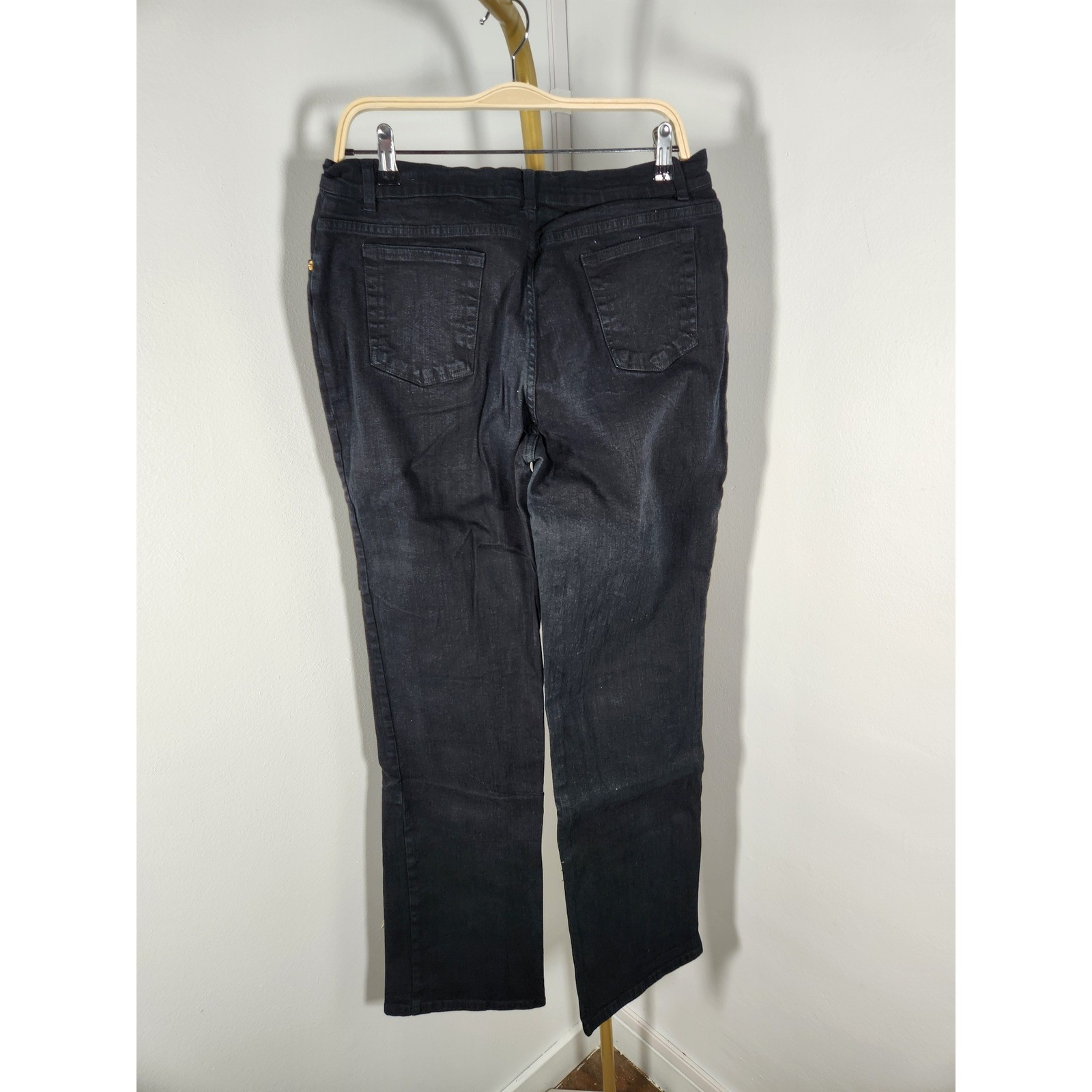 Vintage Label Womens Black NYDJ Bootcut Jeans Size 10, 32″ Inseam