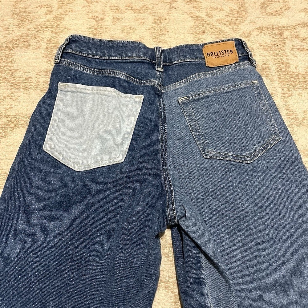 Hollister Ultra High-Rise Patchwork Mom Jeans Women 25×27 90s Retro Vintage