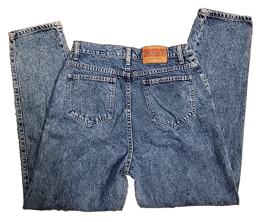 Vintage 80’s Sasson Modern Basics Mom Jeans Super High Waist Back 28″ Sz 14