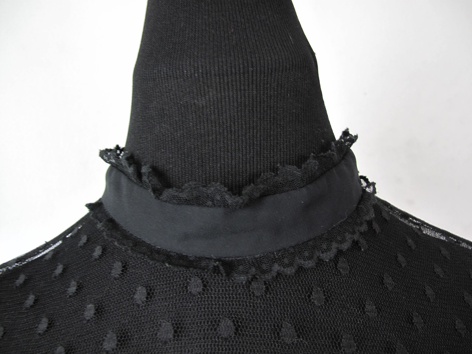 Women’s Chez California Nordstrom Vintage Dress Black Size 16 Pleated