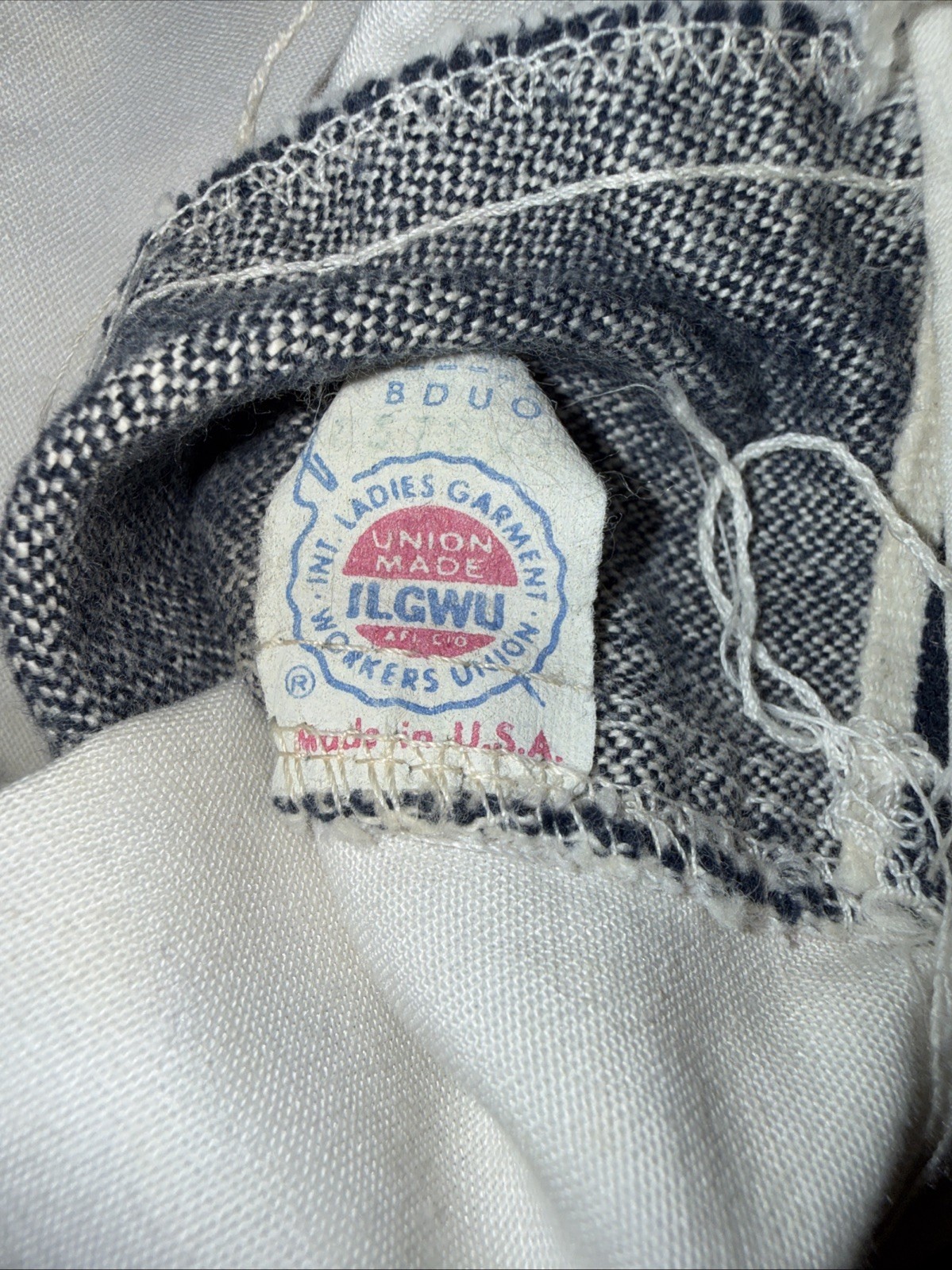 Vtg 70s Bicentennial Bell Bottom Pants 1976 Sailor Button Fly ILGWU Union Made