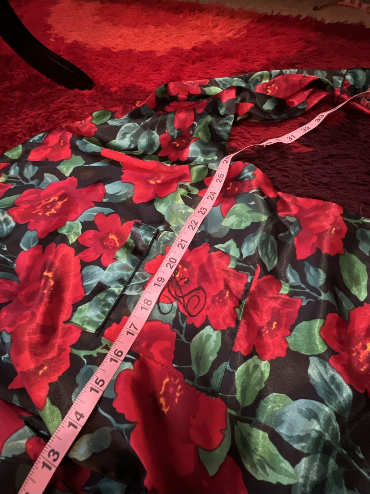 Vtg VICTORIA’S SECRET Gold Label Night Sleep Shirt Chemise Gown Floral XL