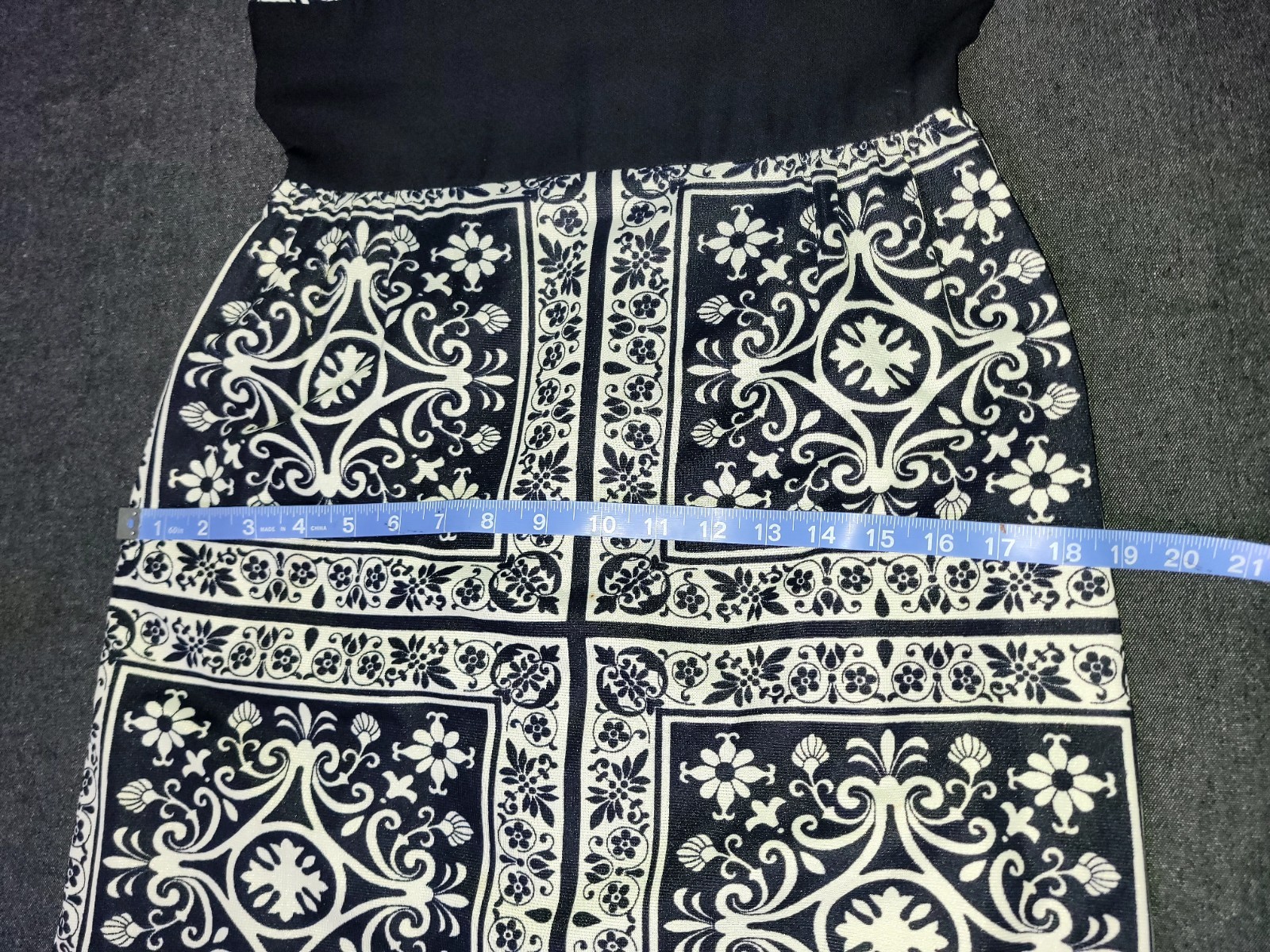 Vintage 60s 70s Black And White Maxi Filigree Greek Italian Dress Size Small