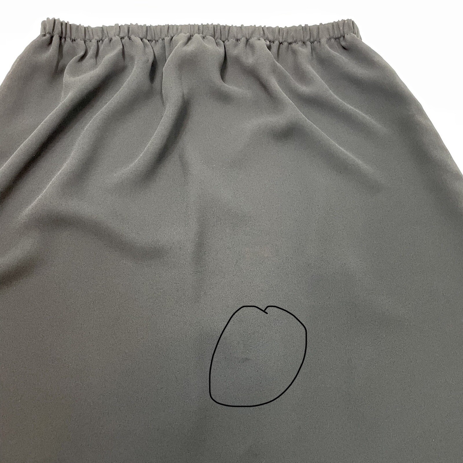 Vintage 1970s Joy Stevens California Sheer Black Layered Knee Skirt Size Medium