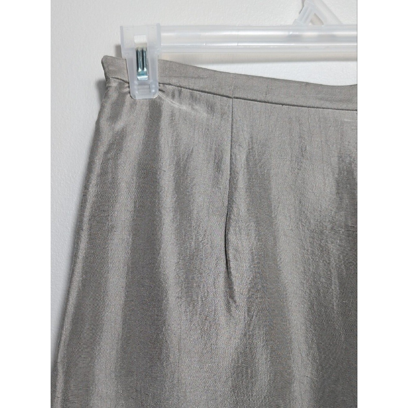 Vintage 90s Eileen Fisher Wide Leg Silk Pants Taupe NWT Small Old Money Luxury