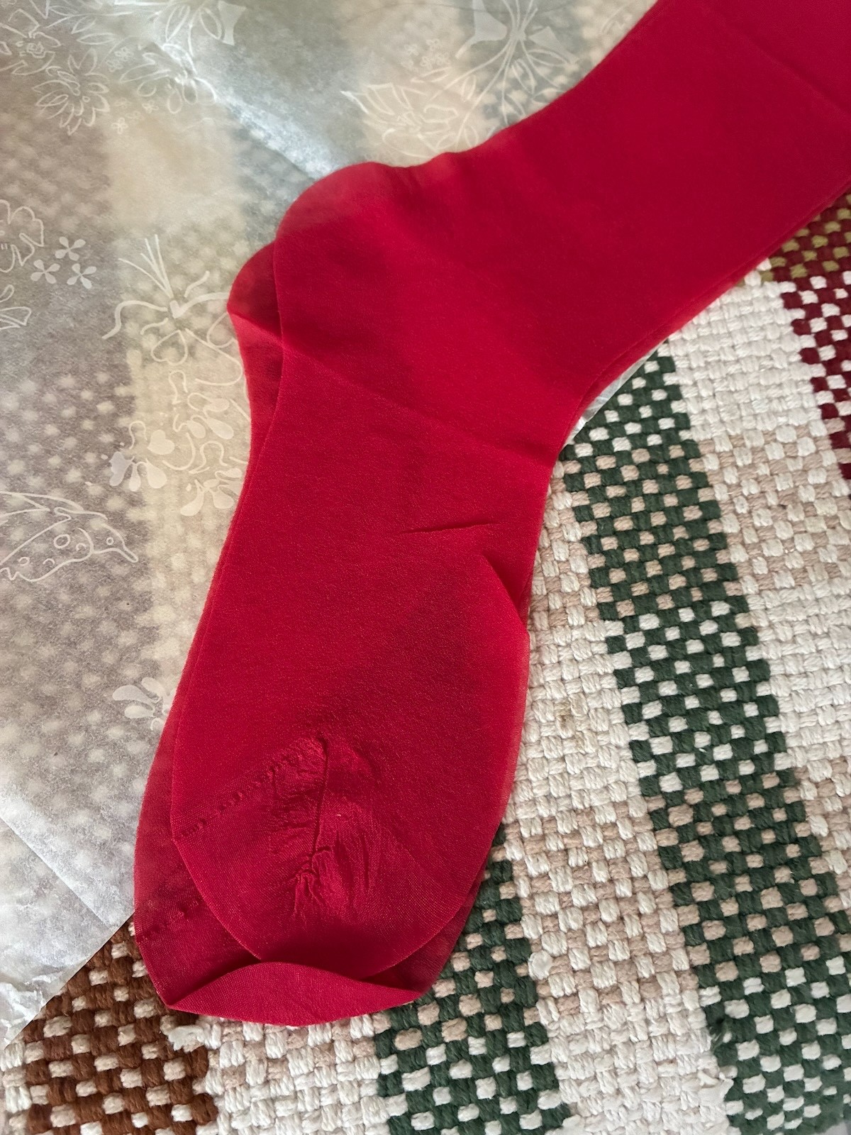 Vintage Deep Rosy Pink Seamless Stockings Sz 8-9 Pink NIP Agilon