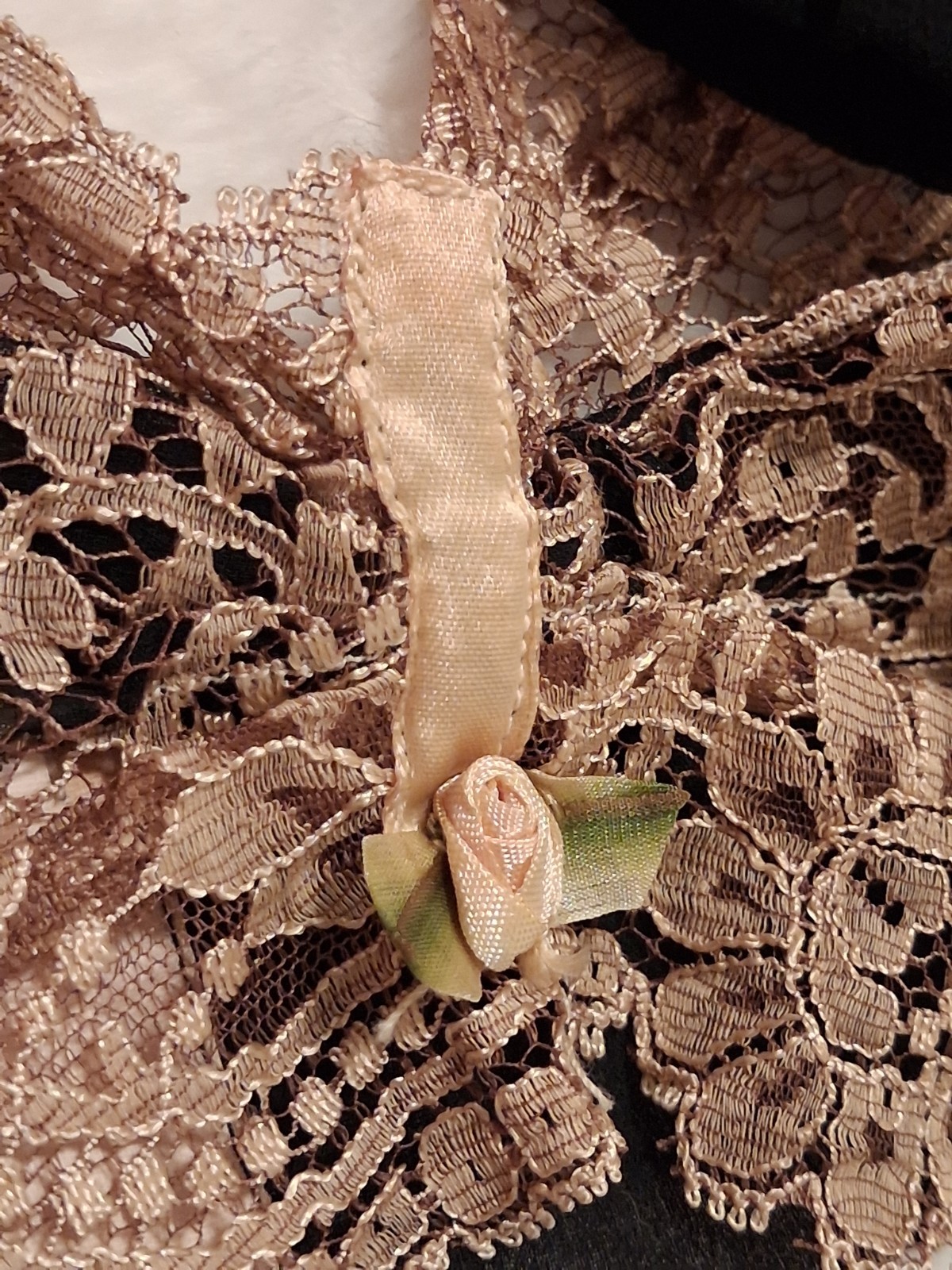 Vintage Panties Bra 1930’s Lace Black Silk Chiffon Tap Pants Lingerie Ladies Xs