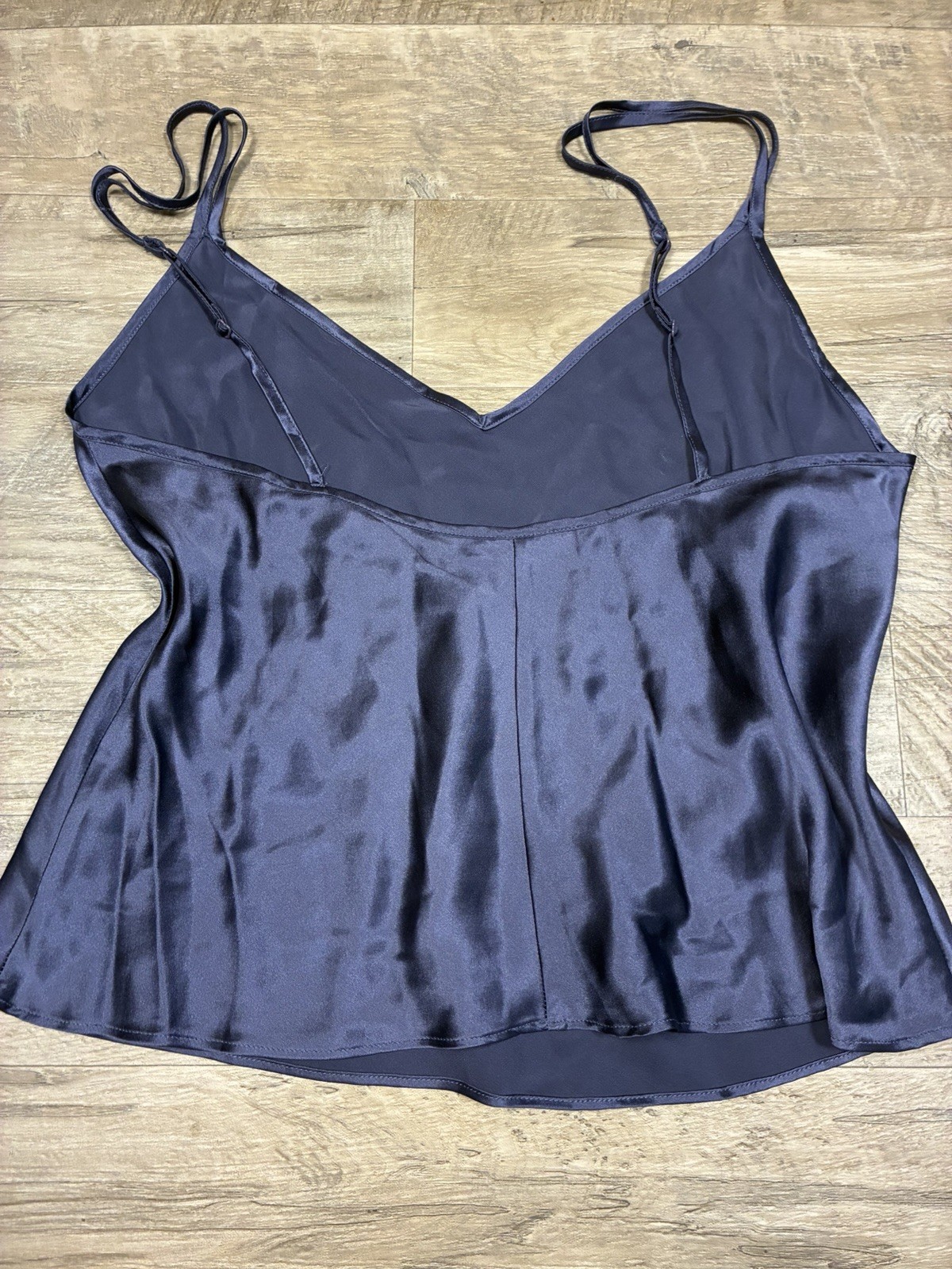 Vintage Y2K Victoria Secret 100% Silk Cropped Camisole Size M Purple