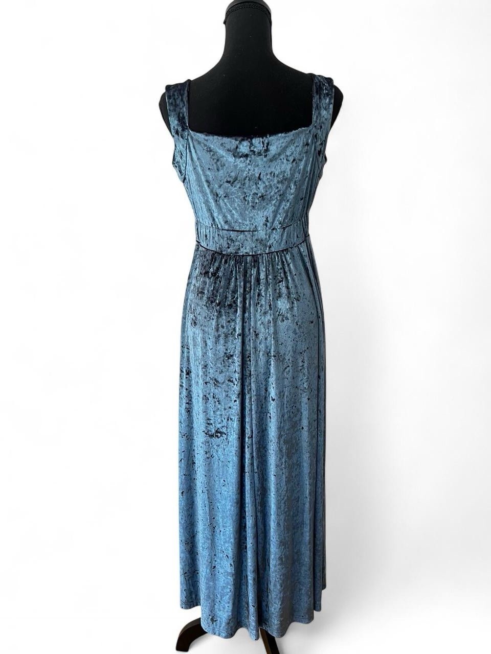 VTG 90s Karen Alexander Crushed Velvet Gown Babydoll Empire Fairy Whimsigoth