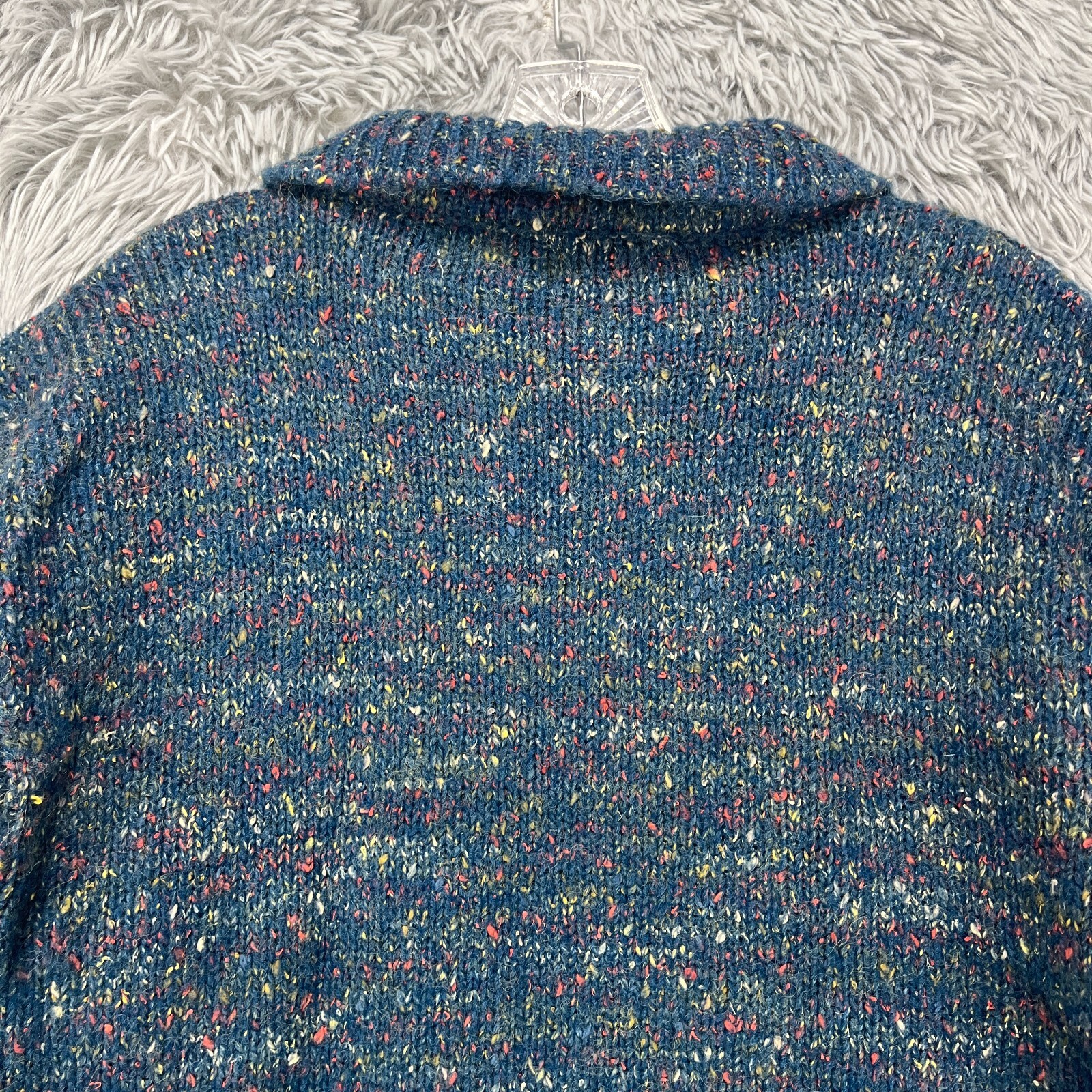 Vintage Penrose Pullover Sweater Womens M Blue Multi Preppy 80’s Retro Nostalgic