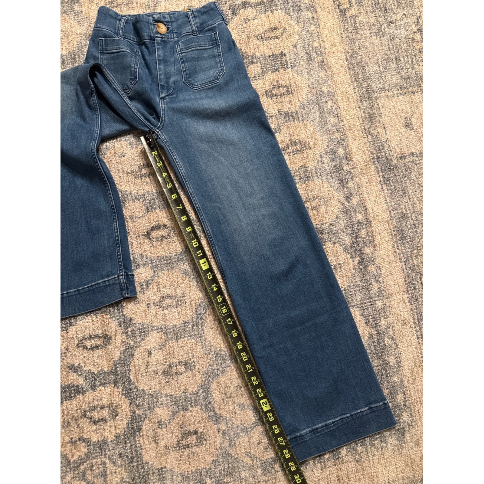 Anthropologie Maeve Colette Wide-Leg Jeans Size 23T Excellent Condition