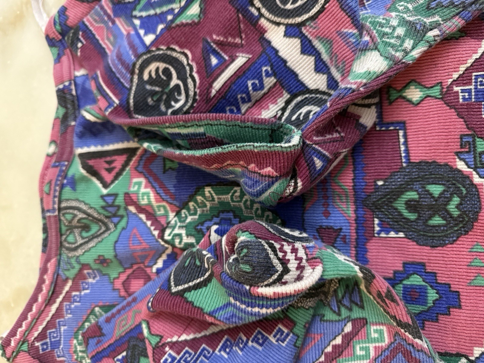 Vintage 80s 90s Classic Expressions Southwest AOP Round Neck Shirt L