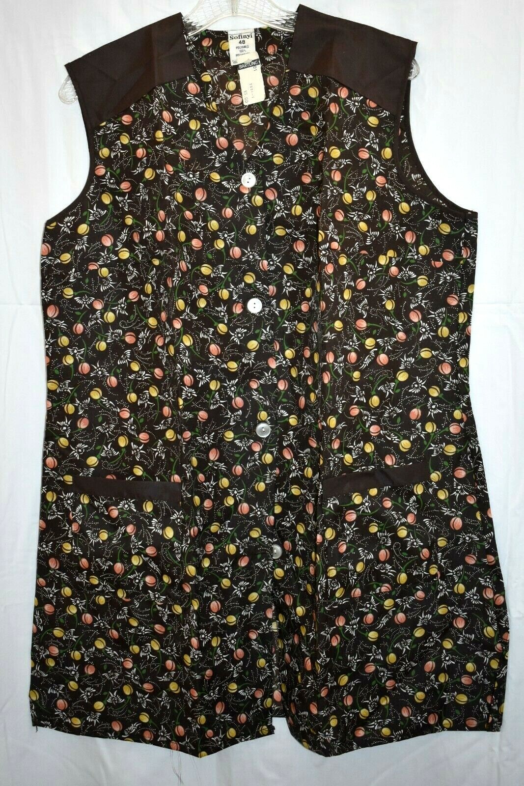 Vintage Original 1960’s SOFINYL Tunic Top 100% Polyamide sz 48 UNUSED