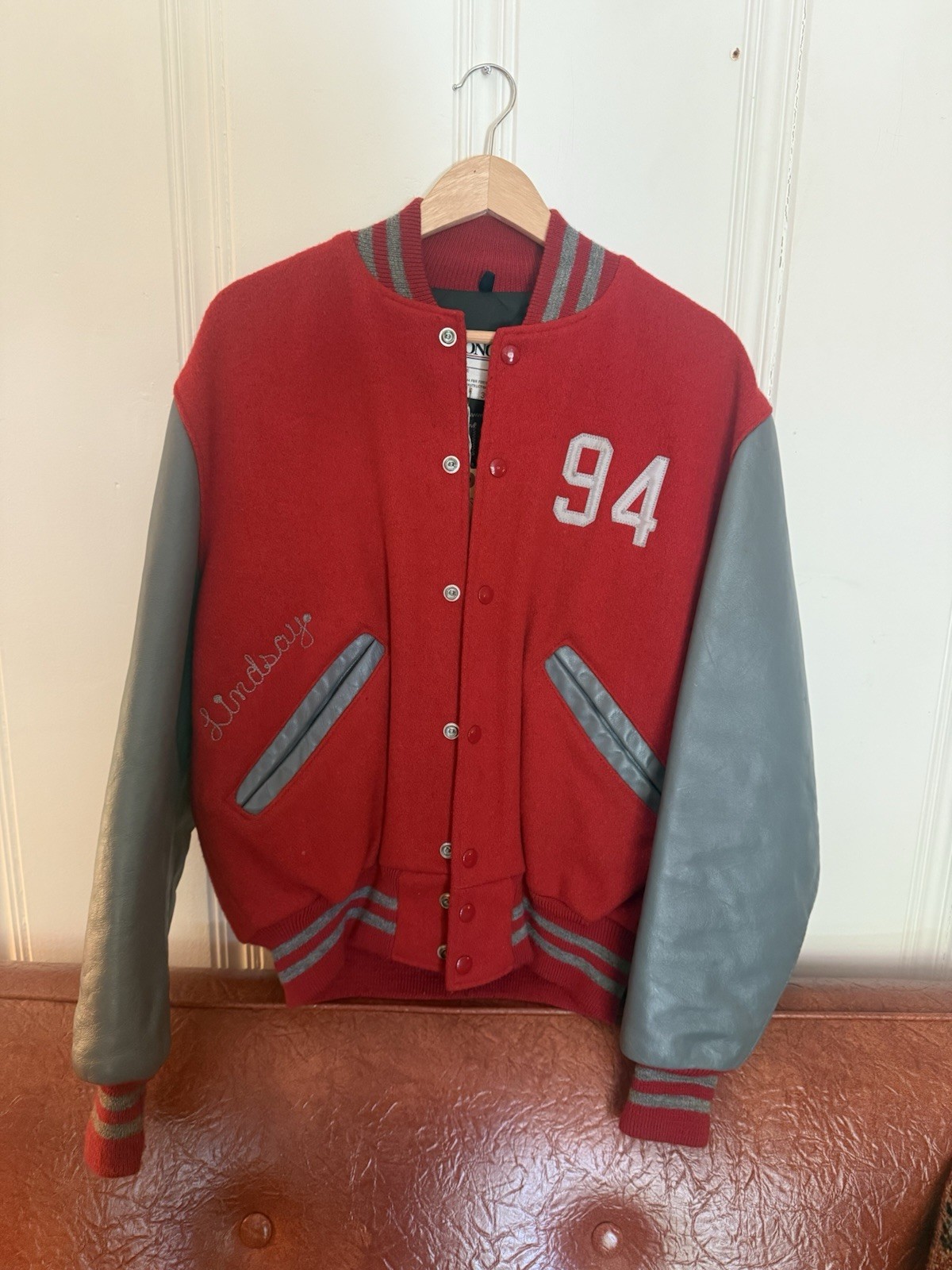 1994 Vintage cheerleader Varsity Jacket Minerva Ohio Lindsay Women’s Medium