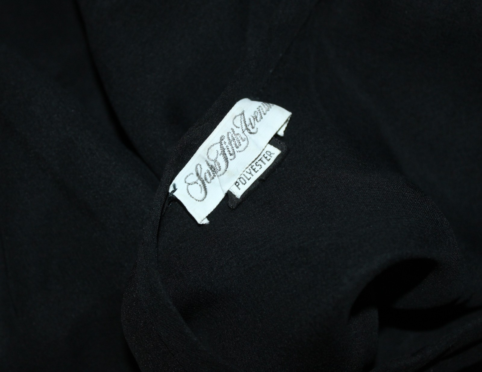 AS IS DAMAGE Estate vintage Saks Fifth Avenue Chiffon Cape Double-Layered XS S M