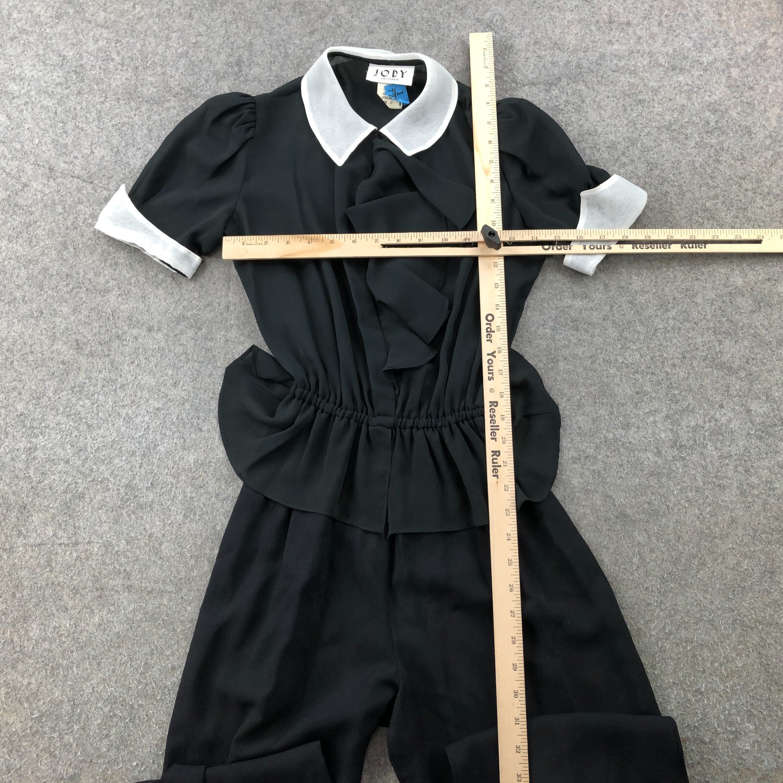Vintage Jody T of California Jumpsuit Womens 3 Black Romper Casual