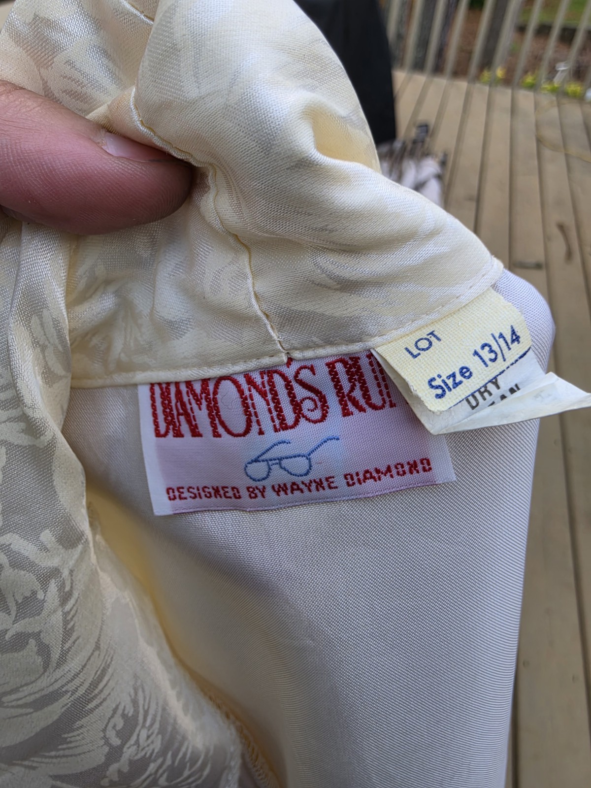 Vintage 1980s Diamonds Run Wayne Diamond Dress with Oversized Suit Jacket