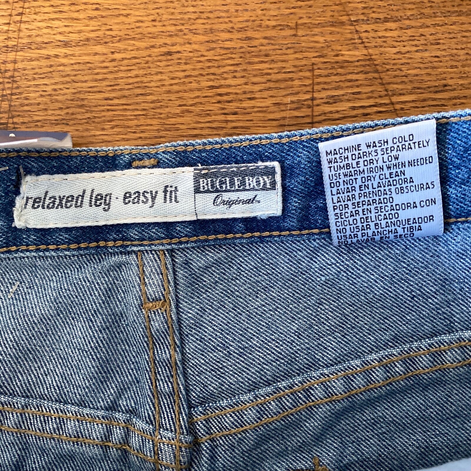Bugle Boy Vintage Deadstock Mom Denim Jeans High Rise 31 x 30 14R 14″ Rise