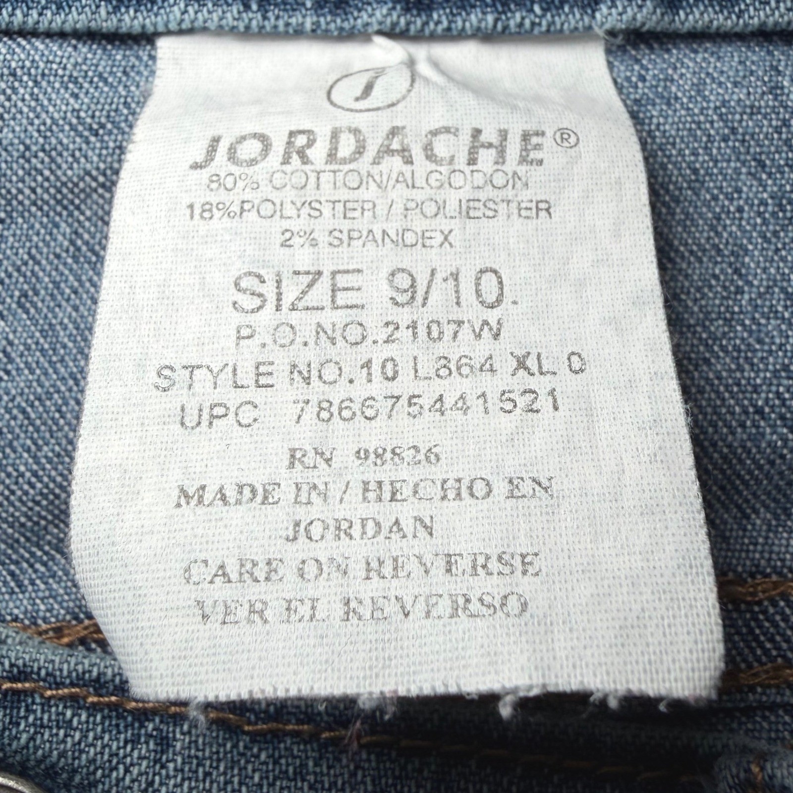 Jordache Womens Size 9/10 Stretch Bootcut Jeans Blue Denim Y2K Classic Casual