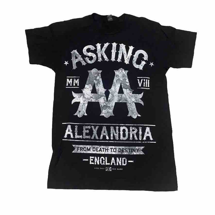 Asking Alexandria 2013 Vintage Band Tee Bay Island Size S, Used