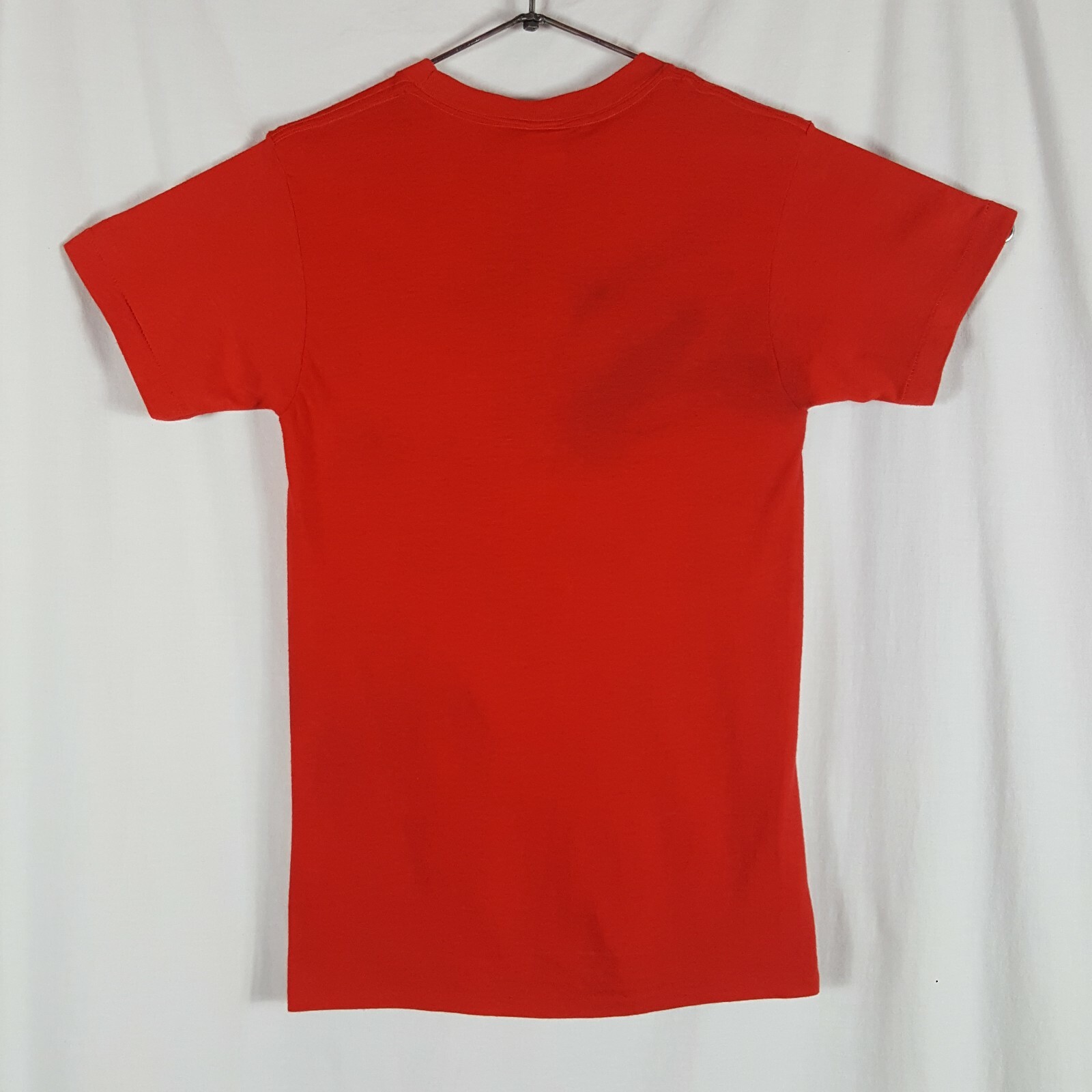 Vtg 80s Woman Of The Year T-Shirt M Red Cat Single Stitch 50/50 USA Ched Ladies