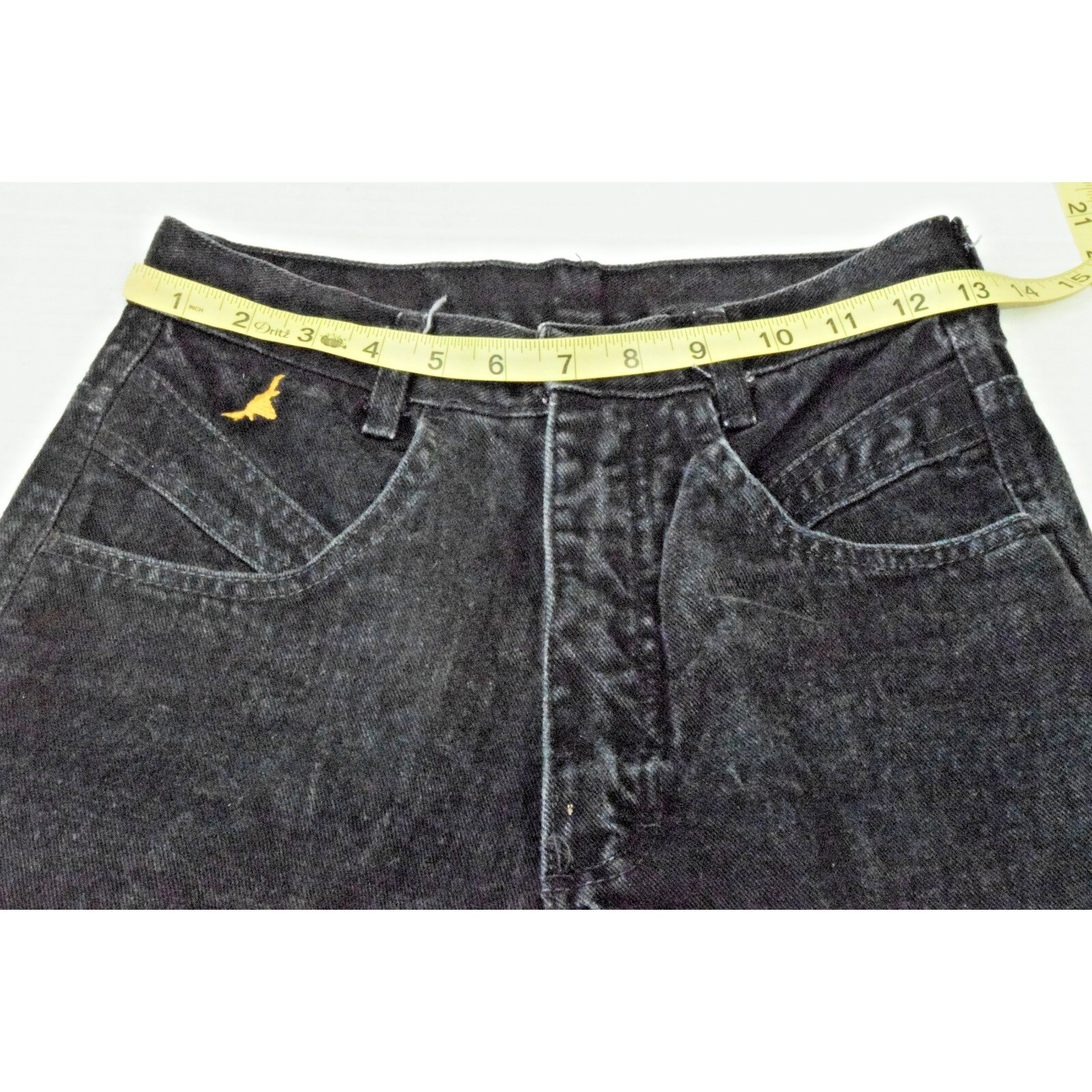Vintage Jeans Jewells Classic Size 26 x 35.5 90s Western Wear Black Long Made US