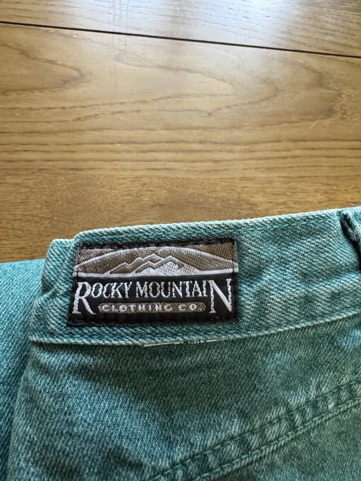 Rocky Mountain Jeans Teal Bareback Women 9/10 Vintage Mom Jeans Western Cowgirl