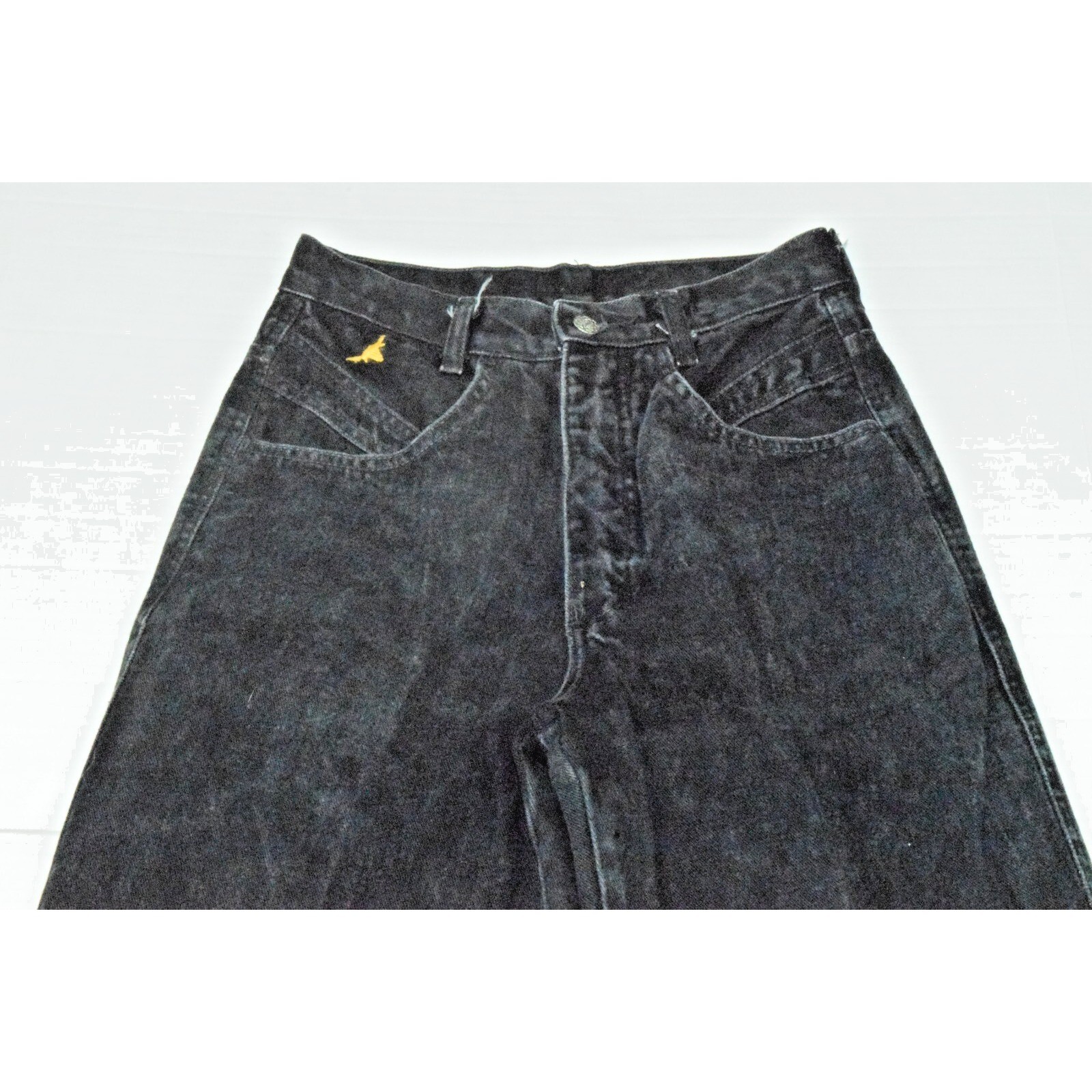 Vintage Jeans Jewells Classic Size 26 x 35.5 90s Western Wear Black Long Made US