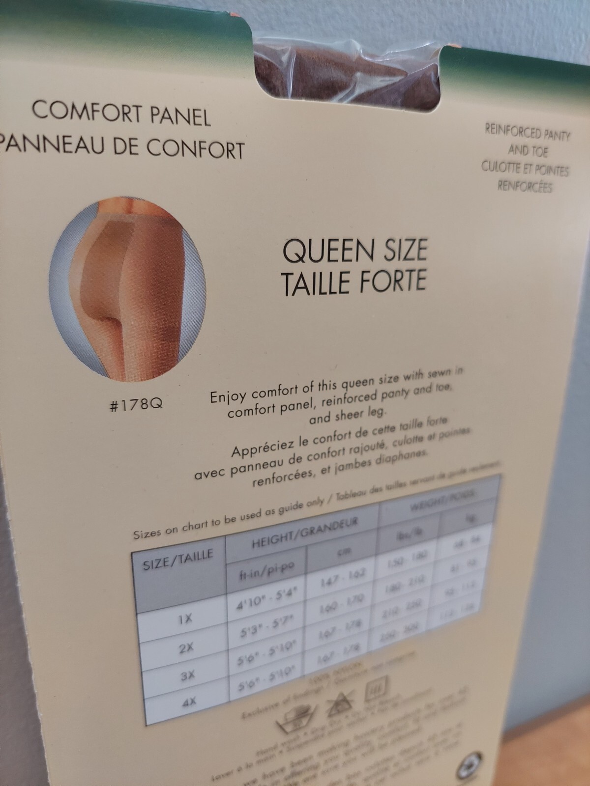 Vintage Pantyhose❤️ Perfection Plus (Penningtons) Color Taupe Queen Size 2X