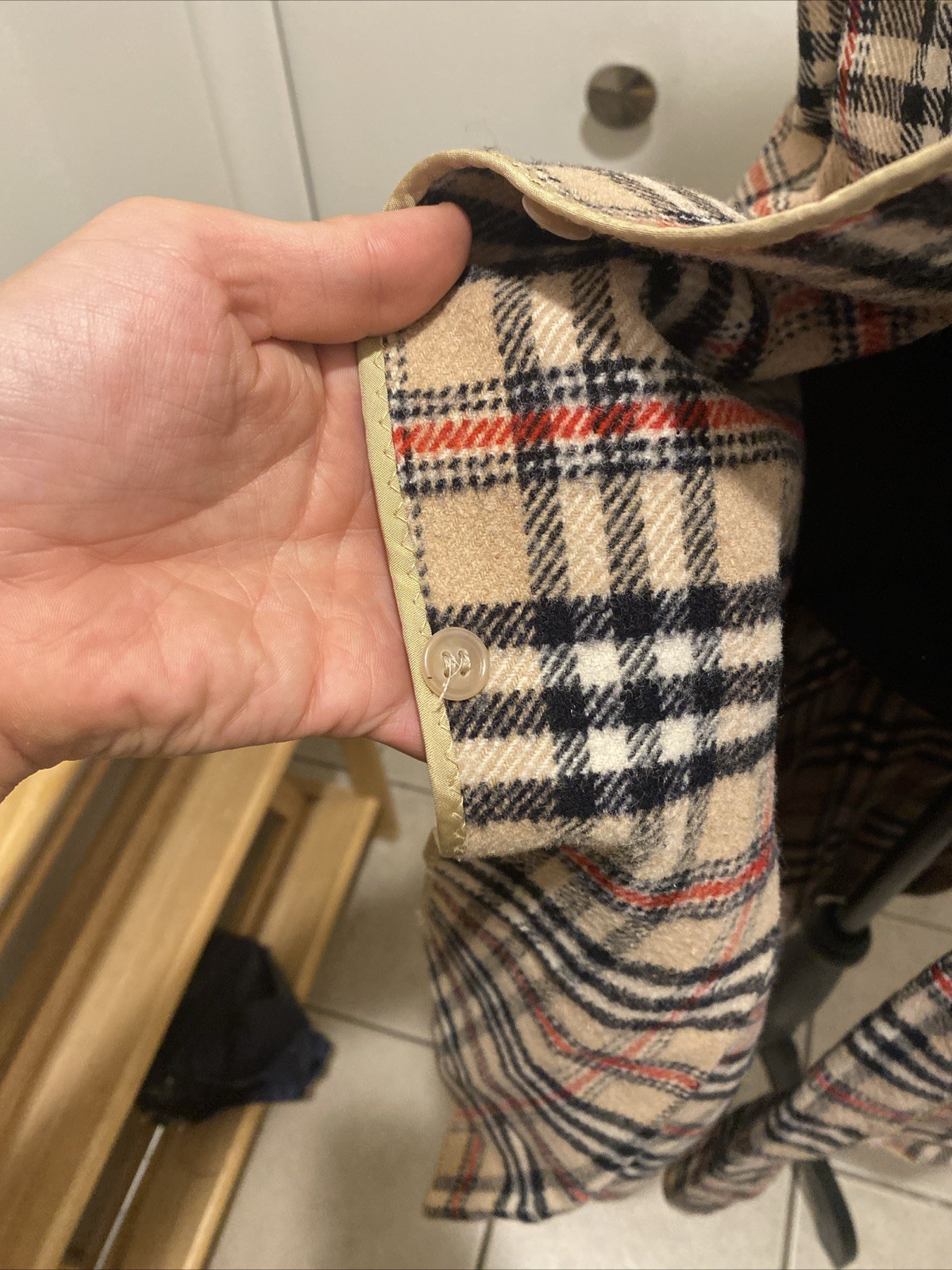 VTG Europe Craft Exclusive Import Long Vest Sack Material Inner Pocket Unique