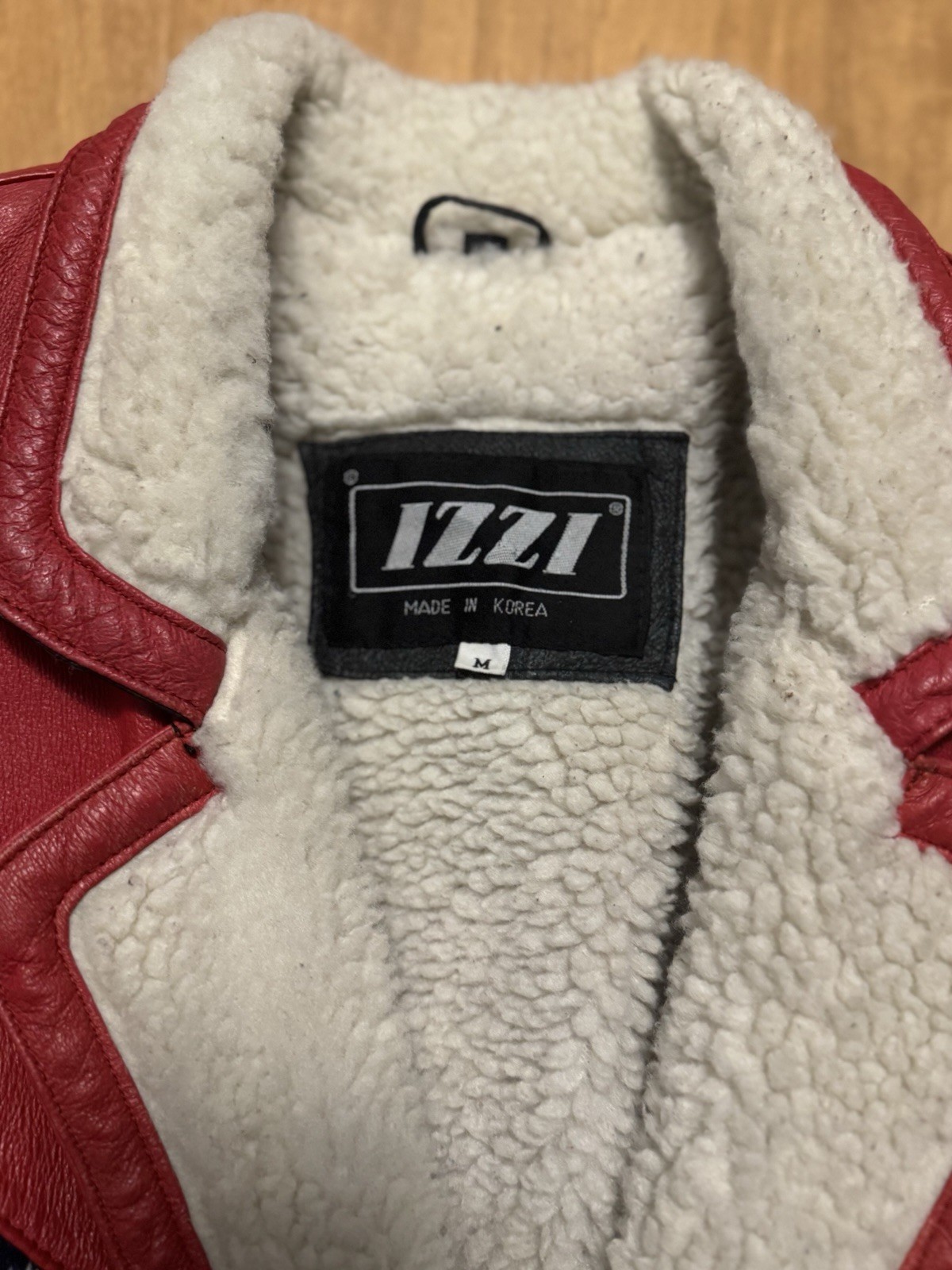 Vintage 90s IZZI Leather Lined Jacket Mixed Pattern/Color Sz. M
