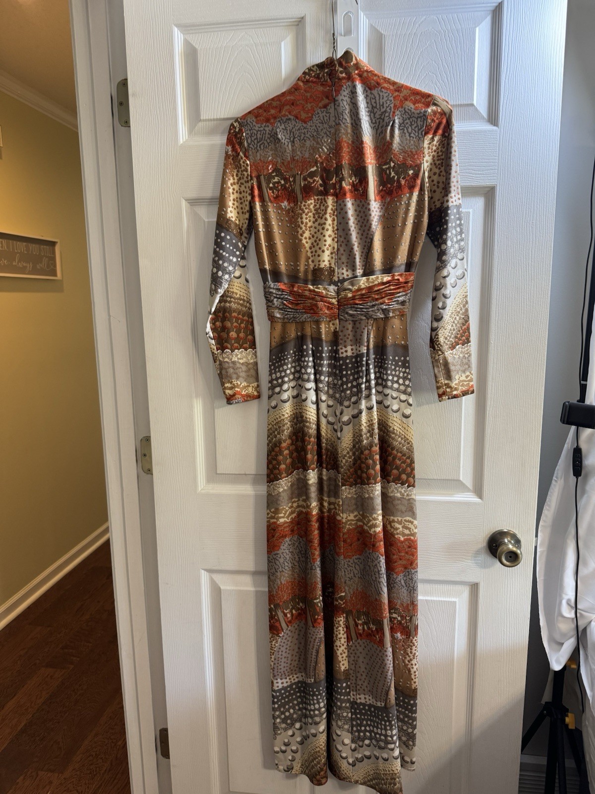 Robert-David Morton 60-70’s Psychedelic Optical Illusion Mock Neck Size 8