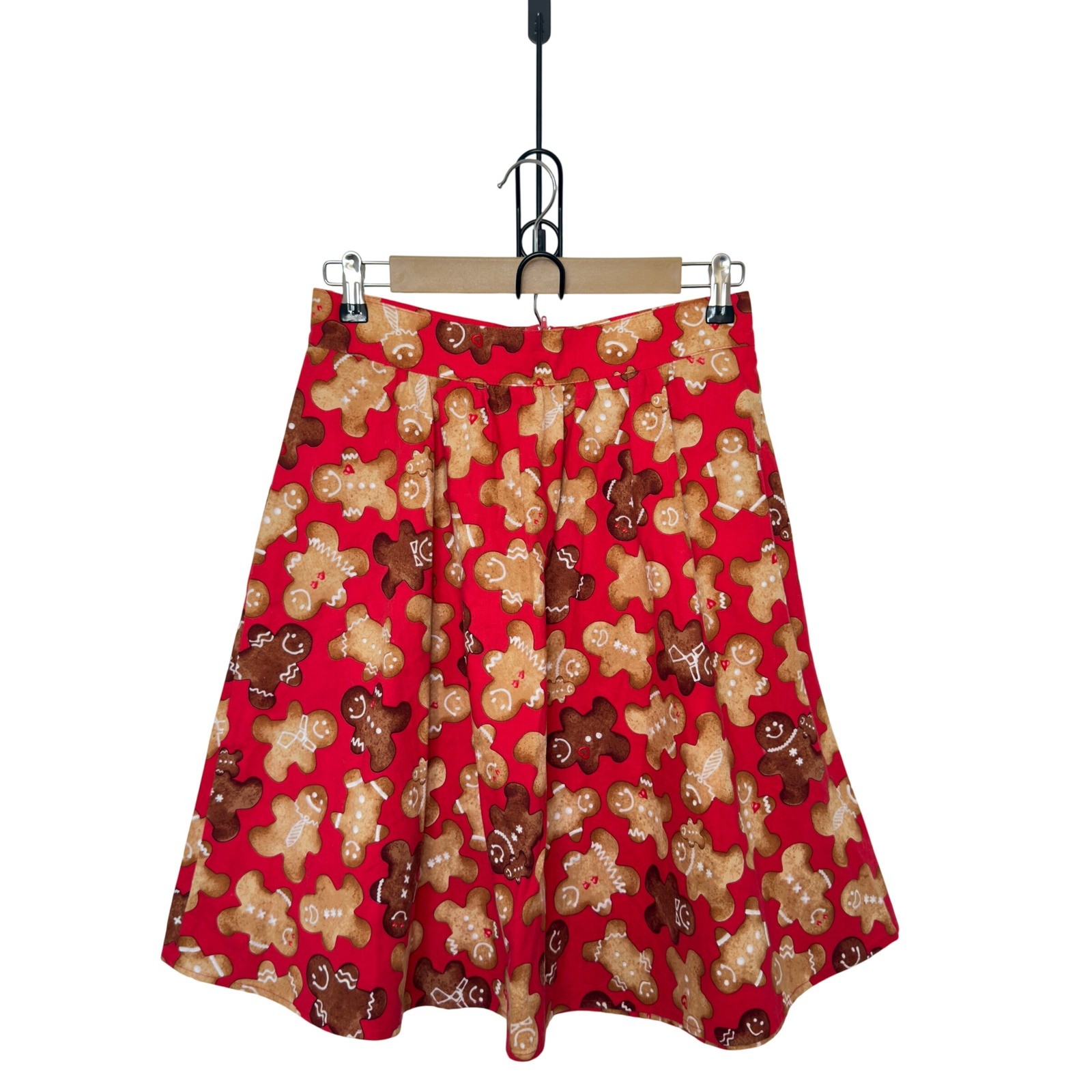 Retrolicious Medium Gingerbread Men Women Cookies Swing Festive Skirt Circle