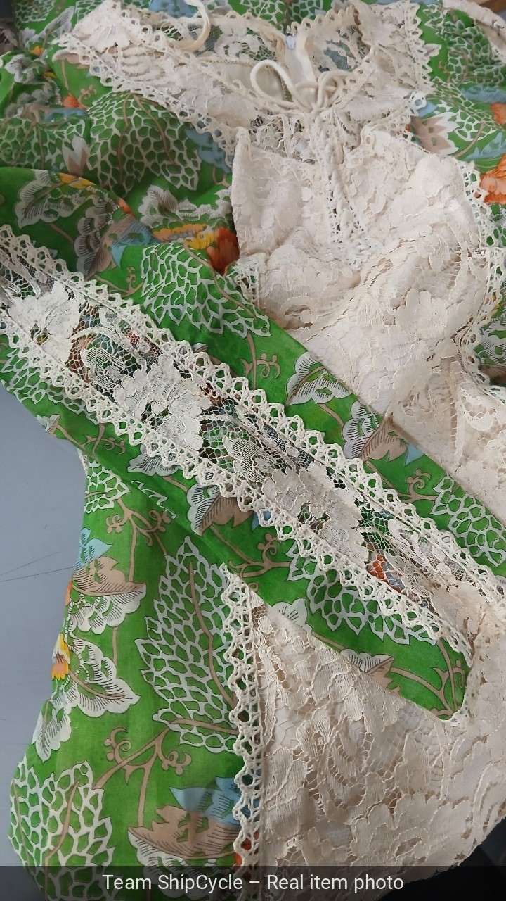 Vintage Young Innocent By Arpeja Lace Maxi Dress Size 5 Made In USA Gunn G2U