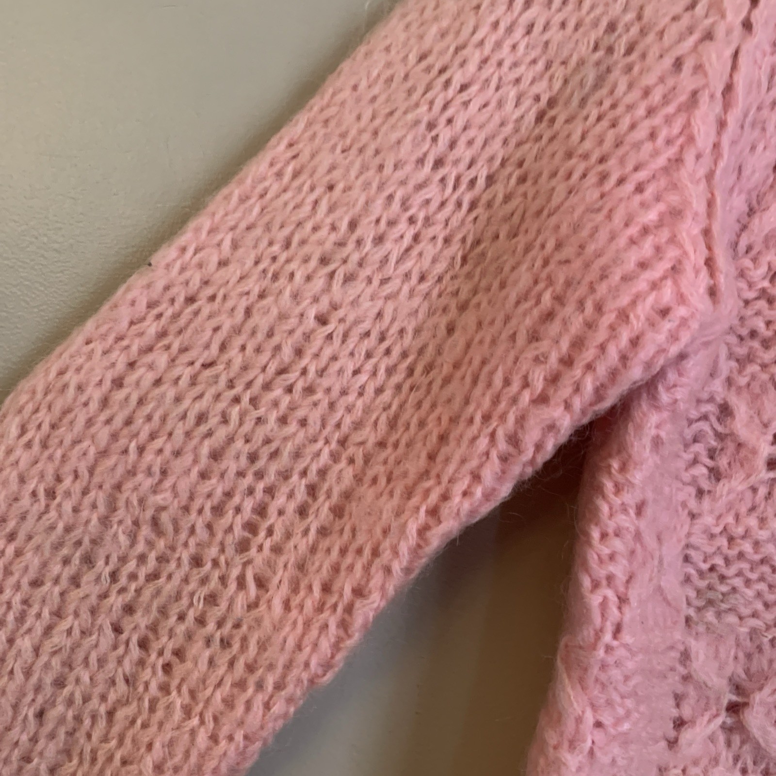 Vtg Carson Pirie Scott Made In Italy cardigan Sweater Wool Mohair Rare 40s Sz 38