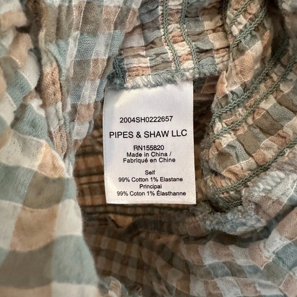 Veronica Beard Size 2 Cici Smoked Gingham Dress
