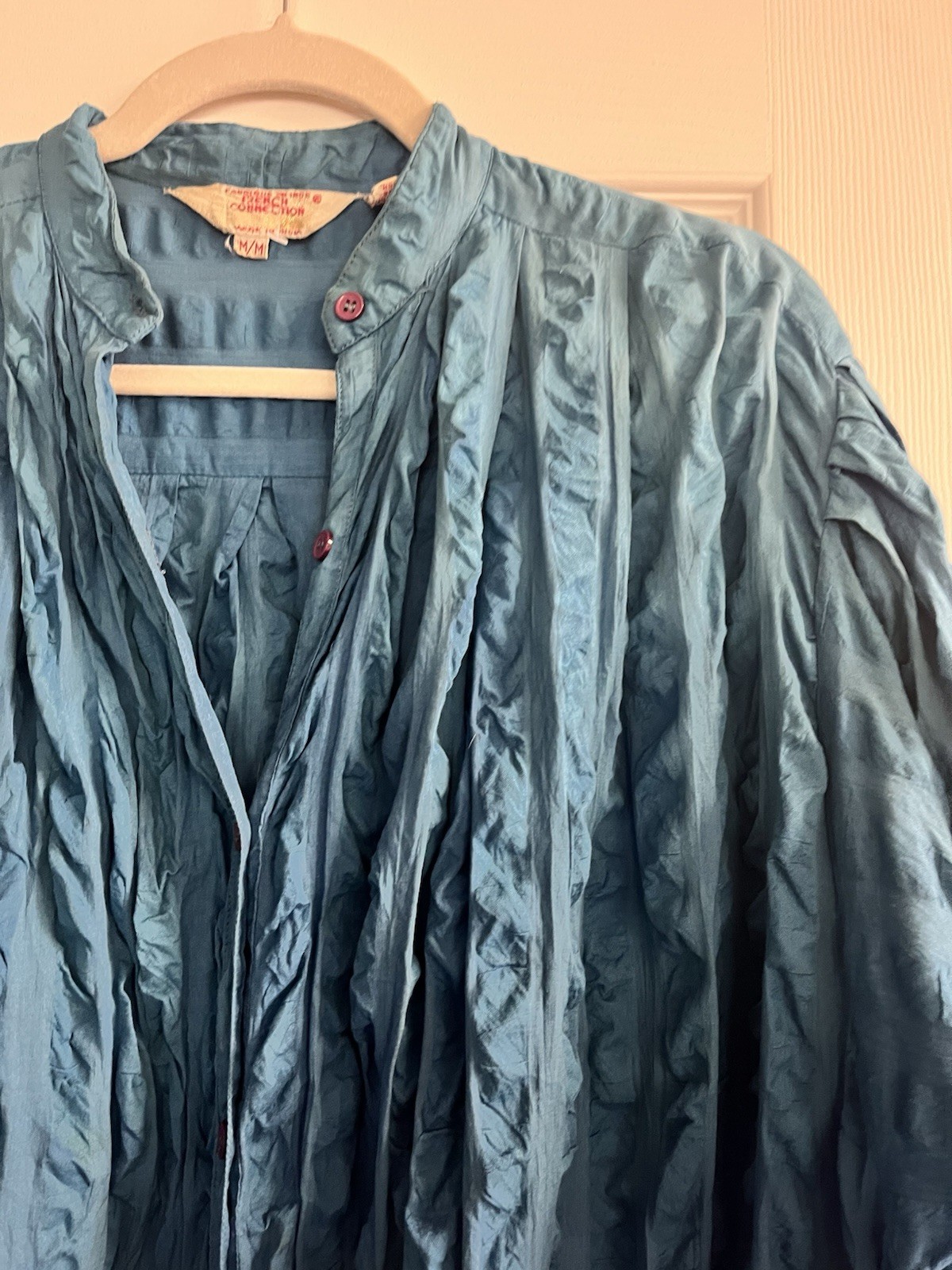 Fabulous Vintage 1970s French Connection Blue Tunic Dress Size M