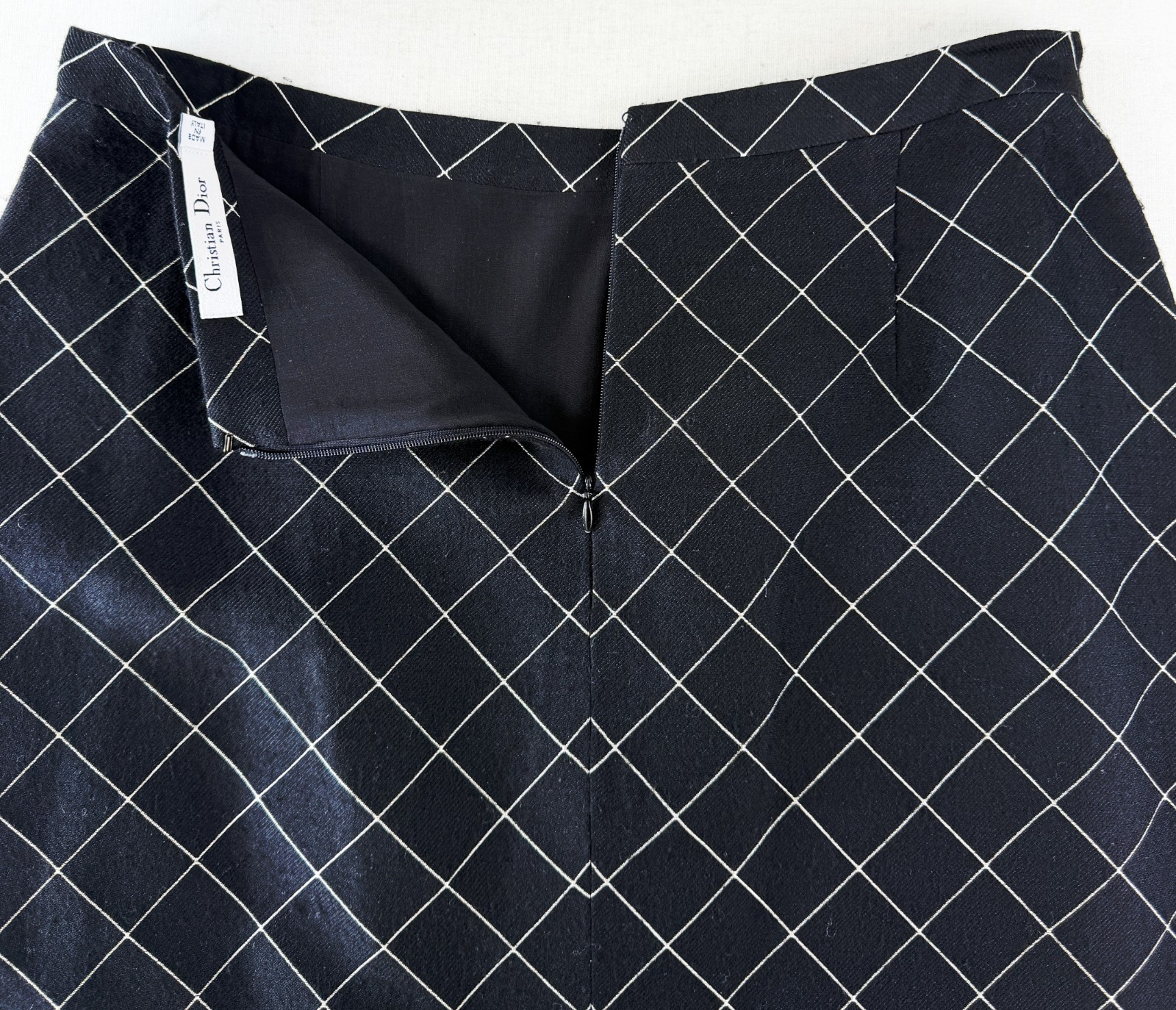 NWOT Vintage CHRISTIAN DIOR 2010 By John Galliano Set Checker Skirt 10 Vest 12