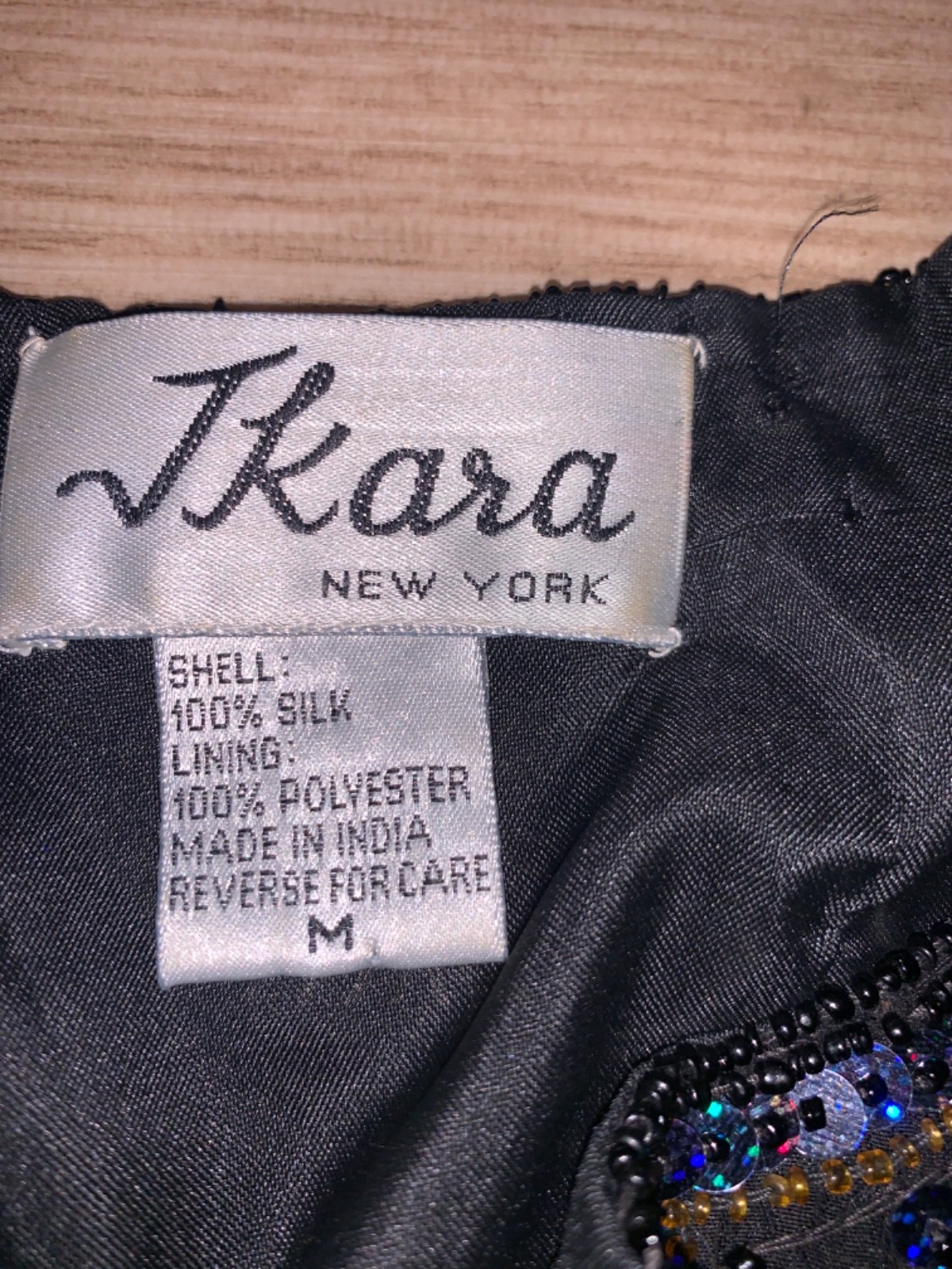Vintage JKara NY 100% Silk Lined Beaded Geometric Evening Jacket – Ladies M
