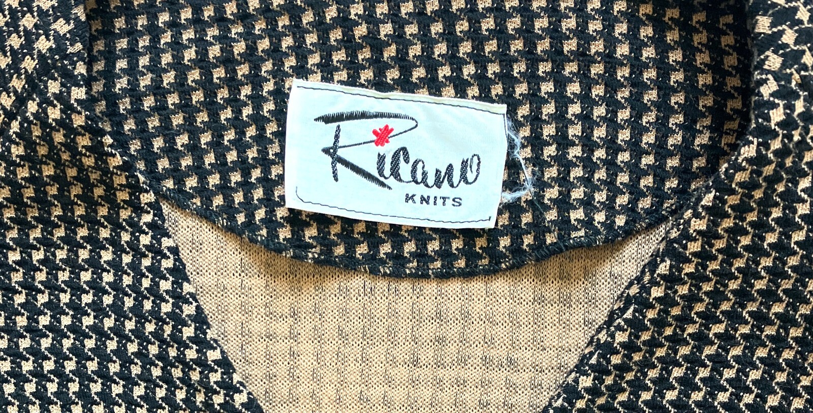 1950s Houndstooth Knit Blazer, 1960s Checkered Jacket