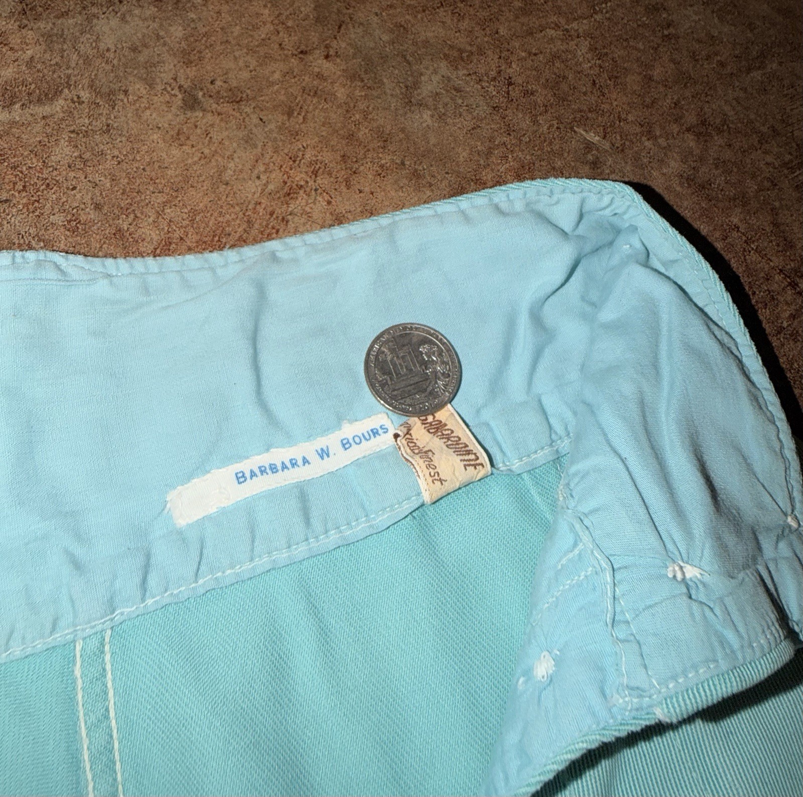 Vintage 40’s 50’s Whitman Gabardine Button Front/Flap Twill Sailor/Play Shorts