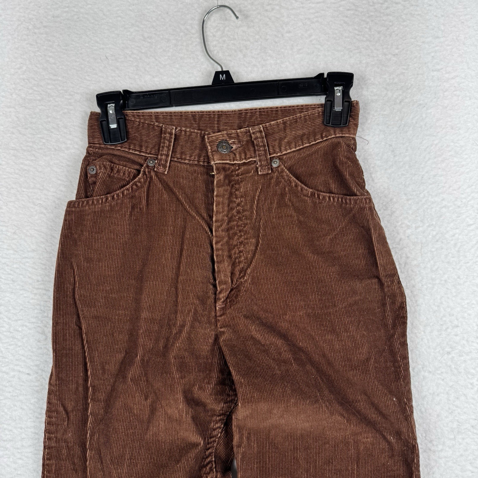 Vintage 80s Levis Womens 5 (~25×30) Brown Corduroy Talon 42 Zip Pants 1985